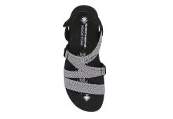 Skechers Womens Reggae Slim - Sweet Route Womens Sandal - Black -women's shoes US 01 202492 03