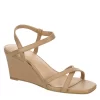 Michael By Michael Shannon Womens Lulu Wedge Sandal - Beige -women's shoes US 01 202505 00