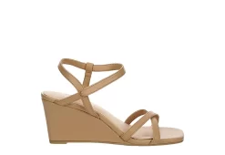 Michael By Michael Shannon Womens Lulu Wedge Sandal - Beige -women's shoes US 01 202505 01