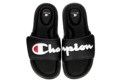 Champion Womens Foundation Split Script Slide Sandal - Black -women's shoes US 01 202526 03