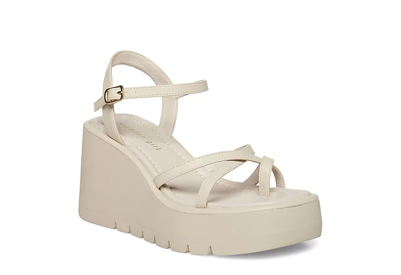 Madden Girl Womens Vaultt Wedge Sandal - Taupe 3 Madden Girl Womens Vaultt Wedge Sandal - Taupe