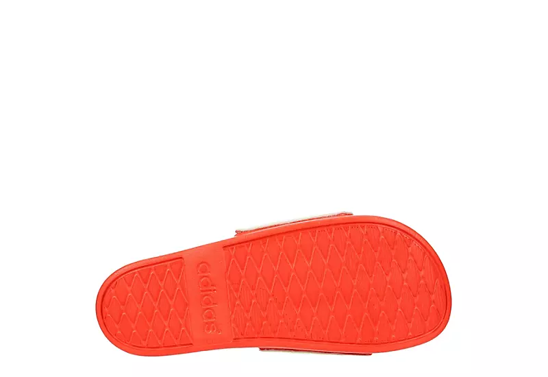 Adidas Womens Adilette Comfort Slide Sandal - Pale Yellow 9 Adidas Womens Adilette Comfort Slide Sandal - Pale Yellow - Image 7