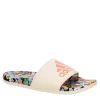 Adidas Womens Adilette Comfort Slide Sandal - Off White