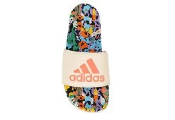 Adidas Womens Adilette Comfort Slide Sandal - Off White -women's shoes US 01 203099 05