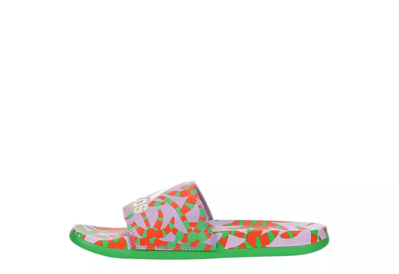 Adidas Womens Adilette Comfort Slide Sandal - Purple 6 Adidas Womens Adilette Comfort Slide Sandal - Purple - Image 4