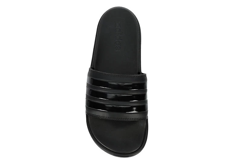 Adidas Womens Adilette Platform Slide Sandal - Black 8 Adidas Womens Adilette Platform Slide Sandal - Black - Image 6