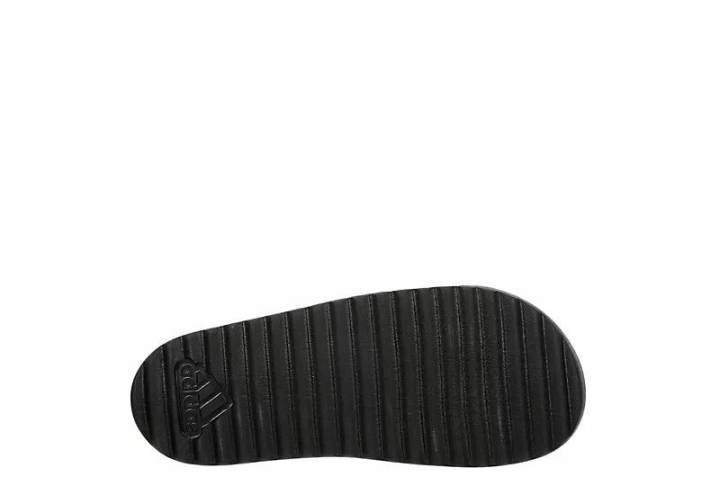 Adidas Womens Adilette Platform Slide Sandal - Black 9 Adidas Womens Adilette Platform Slide Sandal - Black - Image 7