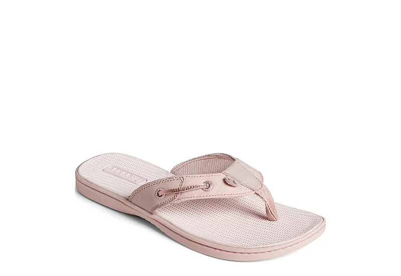 Sperry Womens Seafish Iridescent Sparkle Flip Flop Sandal - Blush 3 Sperry Womens Seafish Iridescent Sparkle Flip Flop Sandal - Blush