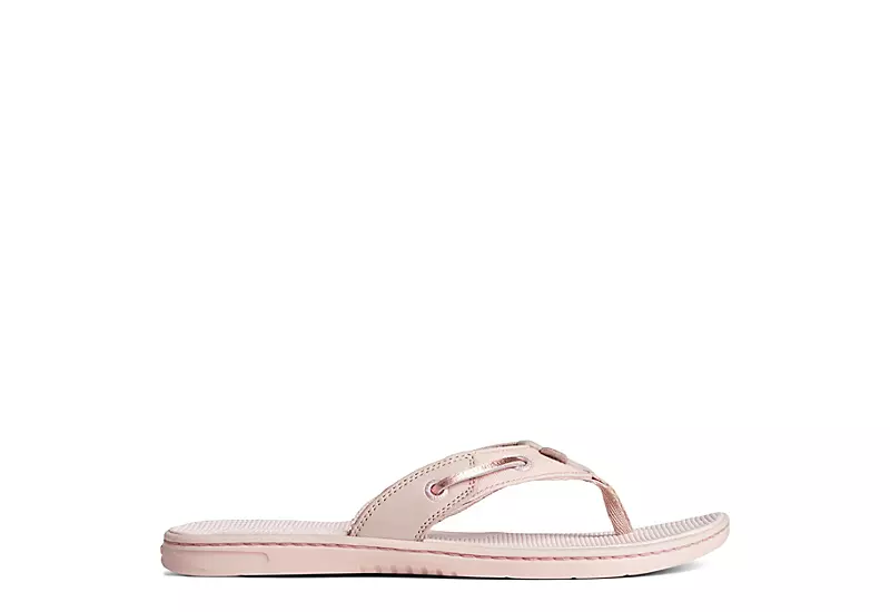 Sperry Womens Seafish Iridescent Sparkle Flip Flop Sandal - Blush 4 Sperry Womens Seafish Iridescent Sparkle Flip Flop Sandal - Blush - Image 2