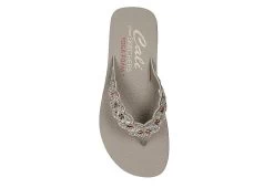 Skechers Womens Happy Spring Flip Flop Sandal - Taupe -women's shoes US 01 203257 03