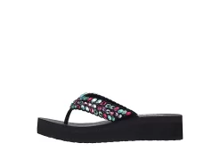 Skechers Womens Lovely Oasis Flip Flop Sandal - Black -women's shoes US 01 203267 02
