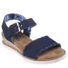 Skechers Womens Desert Kiss - Adobe Princess Wedge Sandal - Navy -women's shoes US 01 203275 00
