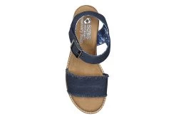 Skechers Womens Desert Kiss - Adobe Princess Wedge Sandal - Navy 12 Skechers Womens Desert Kiss - Adobe Princess Wedge Sandal - Navy -women's shoes US 01 203275 03