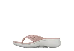 Skechers Womens Dazzle- Arch Fit Flip Flop Sandal - Pink -women's shoes US 01 203276 02