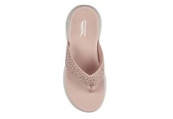 Skechers Womens Dazzle- Arch Fit Flip Flop Sandal - Pink -women's shoes US 01 203276 03