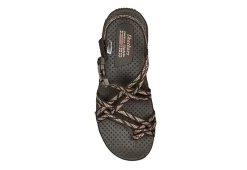 Skechers Womens Reggae Irie Mon Trail Grazer Outdoor Sandal - Chocolate -women's shoes US 01 203282 03