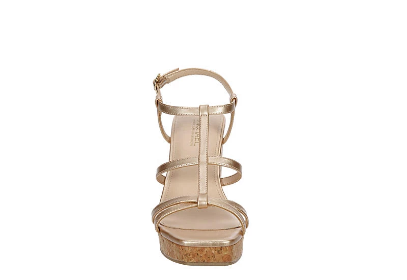 Michael By Michael Shannon Womens Natalia Wedge Sandal - Gold 5 Michael By Michael Shannon Womens Natalia Wedge Sandal - Gold - Image 3