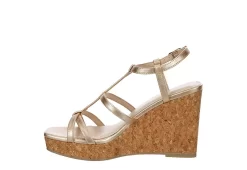 Michael By Michael Shannon Womens Natalia Wedge Sandal - Gold 12 Michael By Michael Shannon Womens Natalia Wedge Sandal - Gold -women's shoes US 01 203300 03