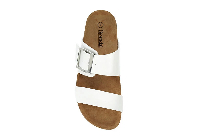 Bjorndal Womens Courtney Footbed Sandal - White 8 Bjorndal Womens Courtney Footbed Sandal - White - Image 6