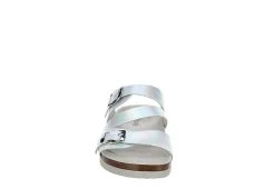 Bjorndal Womens Delaney Footbed Sandal - Silver -women's shoes US 01 203311 02