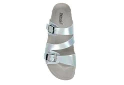 Bjorndal Womens Delaney Footbed Sandal - Silver -women's shoes US 01 203311 05