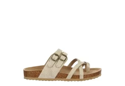 Bjorndal Womens Sami Footbed Sandal - Gold -women's shoes US 01 203313 01