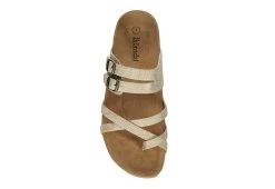 Bjorndal Womens Sami Footbed Sandal - Gold -women's shoes US 01 203313 05