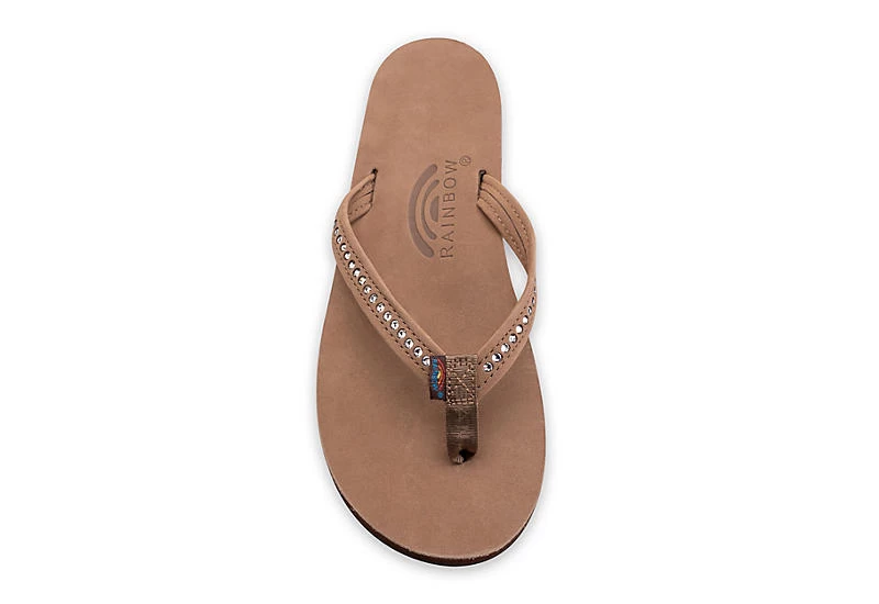 Rainbow Sandals Womens Crystal Collection Flip Flop Sandal - Brown 8 Rainbow Sandals Womens Crystal Collection Flip Flop Sandal - Brown - Image 6