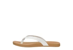 Reef Womens Stella Court Flip Flop Sandal - White -women's shoes US 01 203340 03