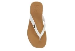 Reef Womens Stella Court Flip Flop Sandal - White -women's shoes US 01 203340 05
