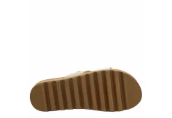 Reef Womens Banded Horizon Hi Slide Sandal - Sand -women's shoes US 01 203342 06