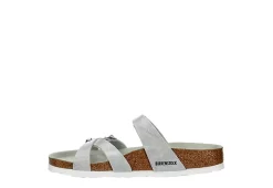 Birkenstock Womens Franca Vegan Footbed Sandal - Silver -women's shoes US 01 203366 03