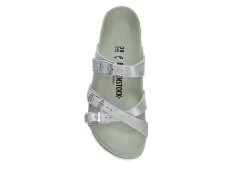 Birkenstock Womens Franca Vegan Footbed Sandal - Silver -women's shoes US 01 203366 05