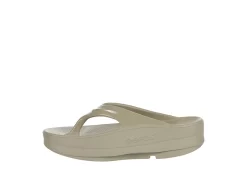 Oofos Womens Oomega Flip Flop Sandal - Khaki -women's shoes US 01 203392 03