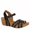 Bjorndal Womens Lily Wedge Sandal - Black -women's shoes US 01 203399 00