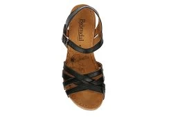 Bjorndal Womens Lily Wedge Sandal - Black -women's shoes US 01 203399 05