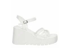 Madden Girl Womens Vaultt Wedge Sandal - White -women's shoes US 01 203410 01
