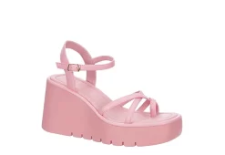 Madden Girl Womens Vaultt Wedge Sandal - Pink