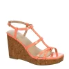 Michael By Michael Shannon Womens Natalia Wedge Sandal - Coral 2 Michael By Michael Shannon Womens Natalia Wedge Sandal - Coral -women's shoes US 01 203419 00