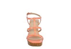 Michael By Michael Shannon Womens Natalia Wedge Sandal - Coral -women's shoes US 01 203419 02