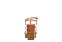 Michael By Michael Shannon Womens Natalia Wedge Sandal - Coral -women's shoes US 01 203419 04