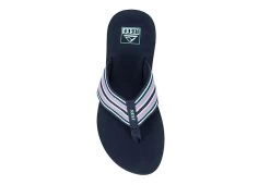 Reef Womens Spring Woven Flip Flop Sandal - Navy -women's shoes US 01 203441 05