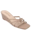 Journee Collection Womens Blayke Wedge Slip On Sandal - Taupe -women's shoes US 01 203694 00
