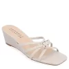 Journee Collection Womens Blayke Wedge Slip On Sandal - Beige -women's shoes US 01 203696 00