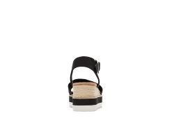 Toms Womens Diana Wedge Sandal - Black -women's shoes US 01 203716 02