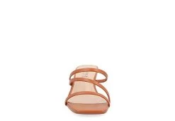 Journee Collection Womens Takarah Low Wedge Sandal - Brown -women's shoes US 01 203885 02