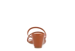 Journee Collection Womens Takarah Low Wedge Sandal - Brown -women's shoes US 01 203885 04