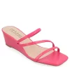 Journee Collection Womens Takarah Wedge Slip On Sandal - Pink 1 Journee Collection Womens Takarah Wedge Slip On Sandal - Pink -women's shoes US 01 203887 00