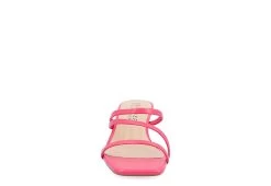 Journee Collection Womens Takarah Wedge Slip On Sandal - Pink -women's shoes US 01 203887 02