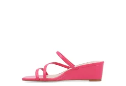 Journee Collection Womens Takarah Wedge Slip On Sandal - Pink -women's shoes US 01 203887 03